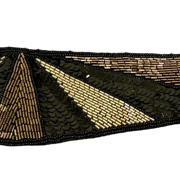 Vintage Fortina beaded/sequin belt sz Small - Picture 2 of 4